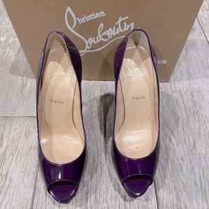 NEW- Christian Louboutin Lady Peep- peep-toe pump!